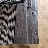 black slate cultured wall